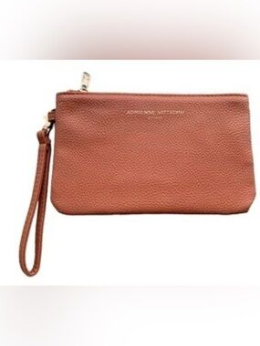 Adrienne Vittadini Tan Wristlet EUC
